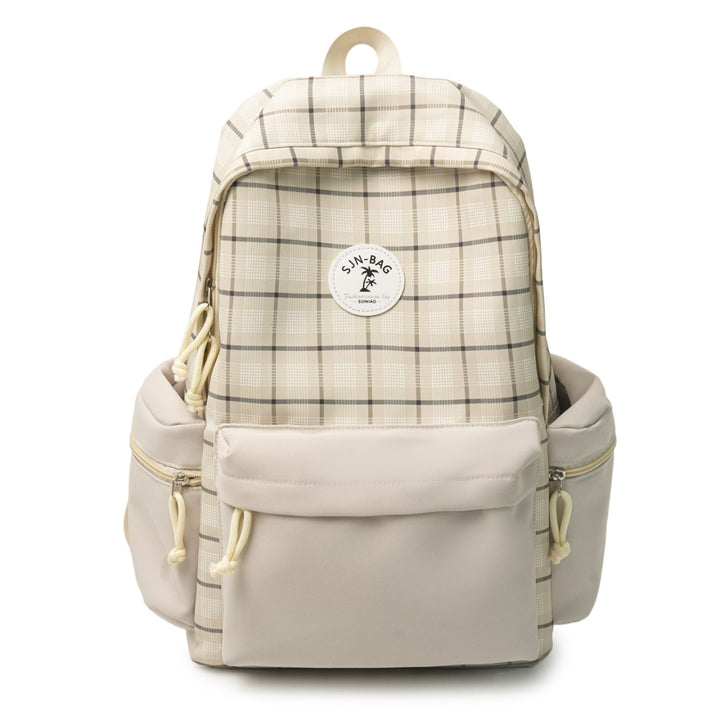 Stylish Plaid Backpack Kalsten