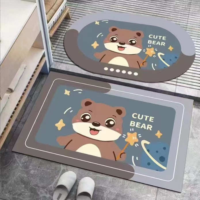 Cartoon-Themed Welcome Mat Kalsten