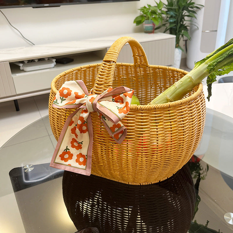 Handcrafted Woven Utility Storage Basket Kalsten