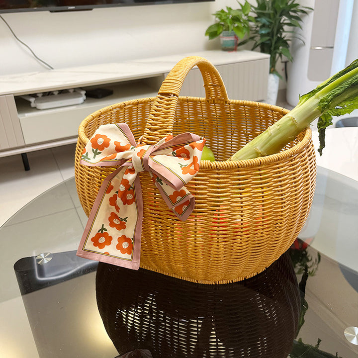 Handcrafted Woven Utility Storage Basket Kalsten