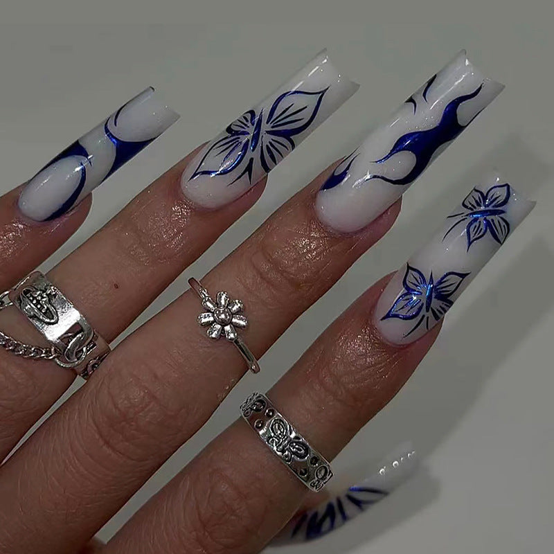 Floral-Inspired Stiletto Press-On Nails Kalsten