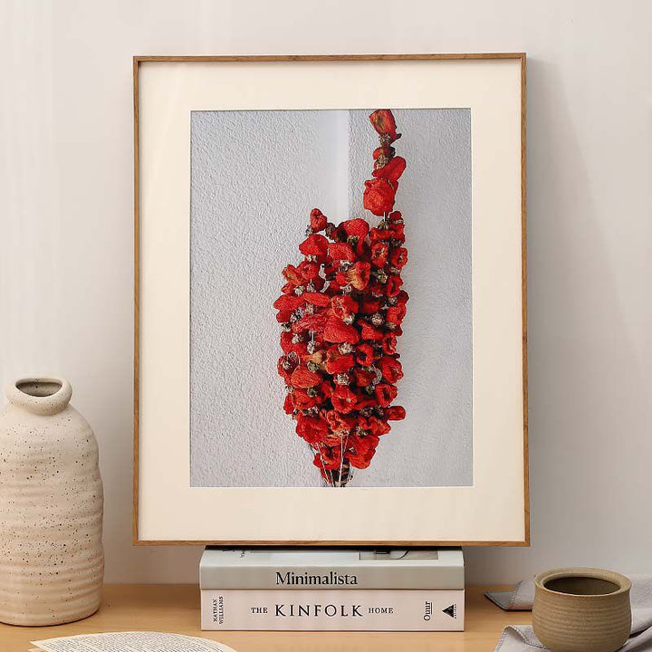 Artistic Framed Perfume Bottle Illustration for Home
