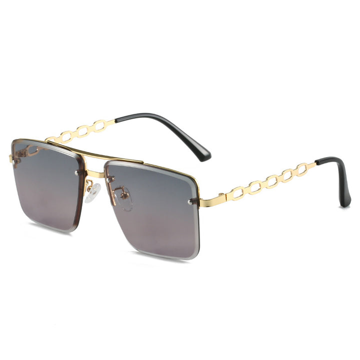 Women's Square Sunglasses with Elegant Chain Structure Kalsten
