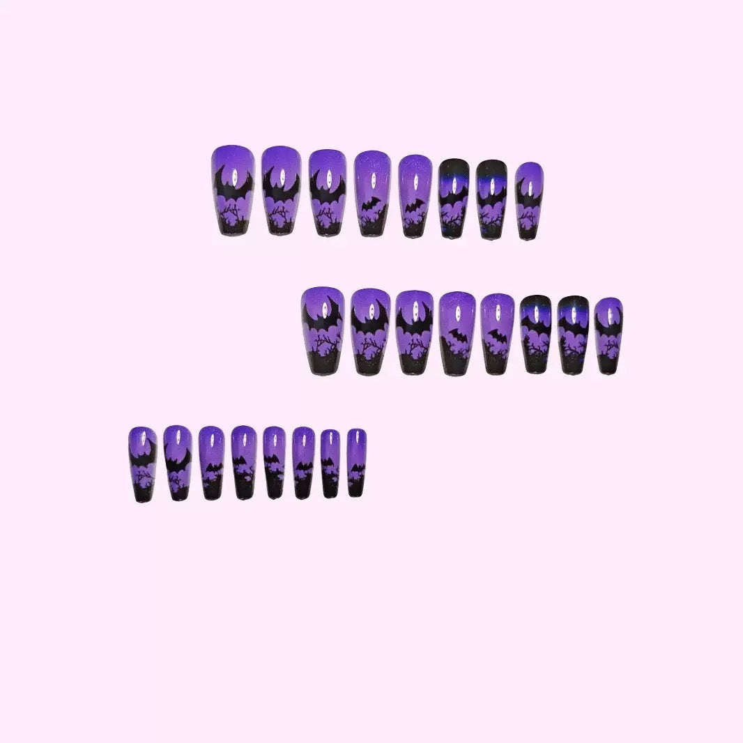 Acrylic nail set with Halloween motif Kalsten