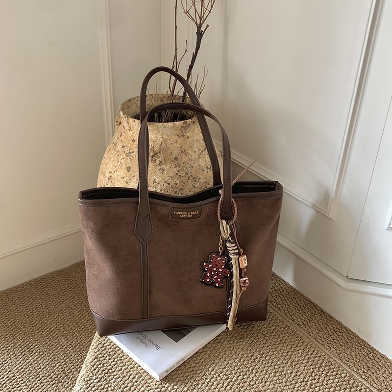 Spacious Suede Tote Bag Kalsten