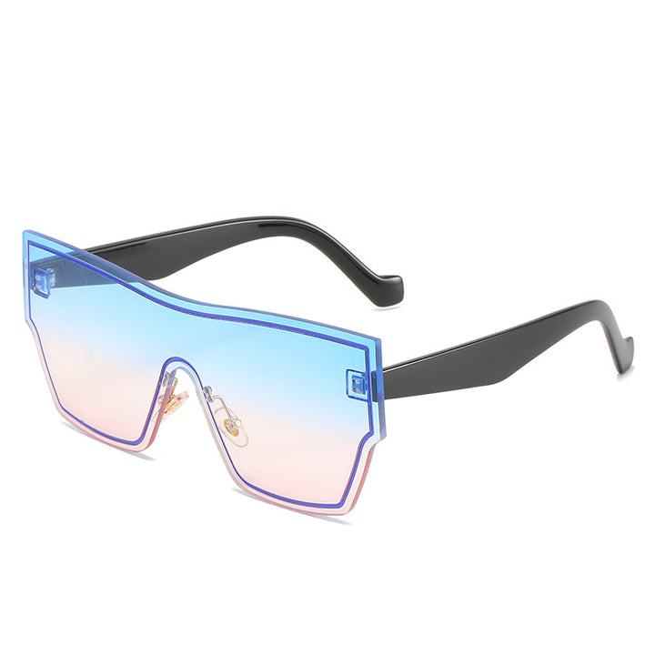 Women futuristic oversized wraparound sunglasses Kalsten