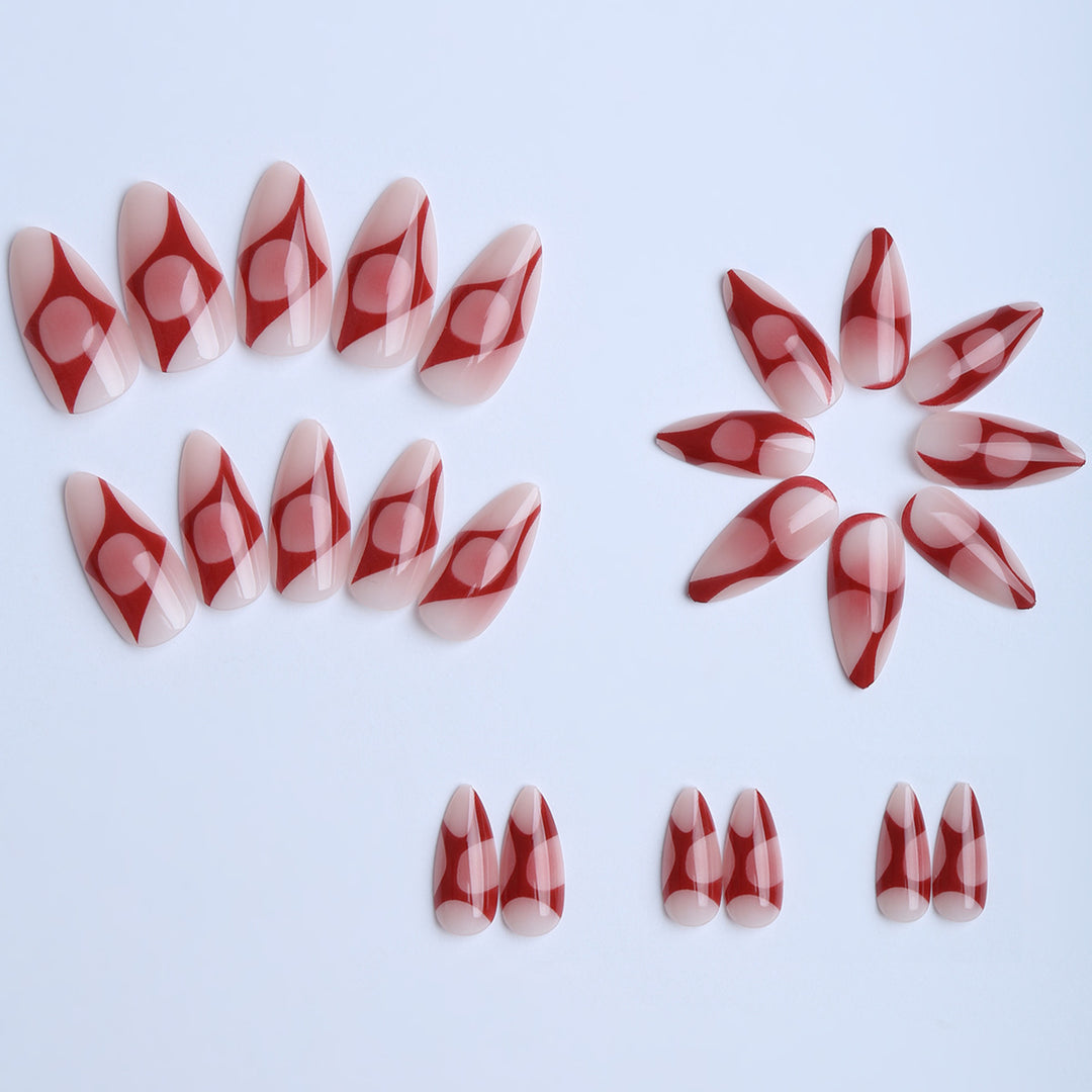Artificial Stiletto Fingernails with Elegant Design Kalsten