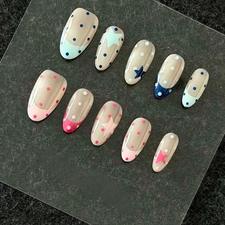 Whimsical Bunny-Themed Press-On Nail Art Set Kalsten