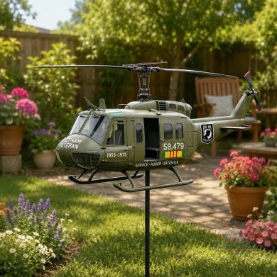 Helicopter Lawn Ornament Kalsten