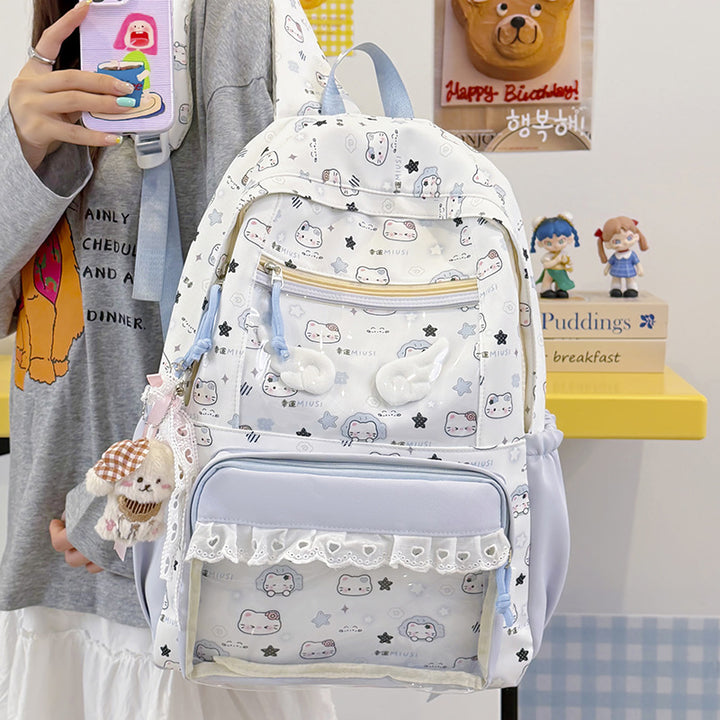Cute Illustrated Character-Themed Backpack Kalsten