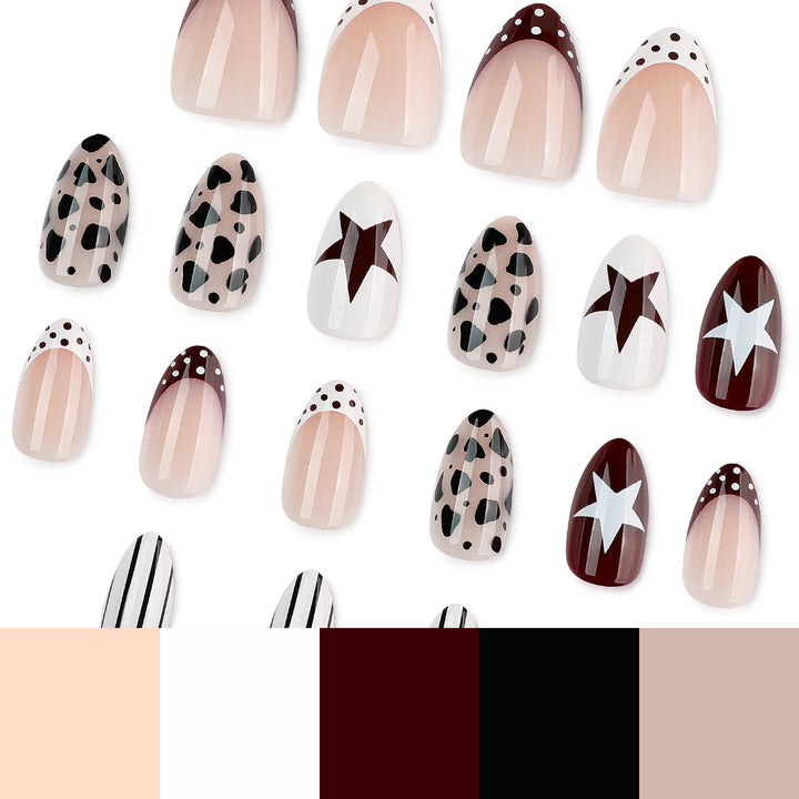 Artful nail design with geometric accents Kalsten