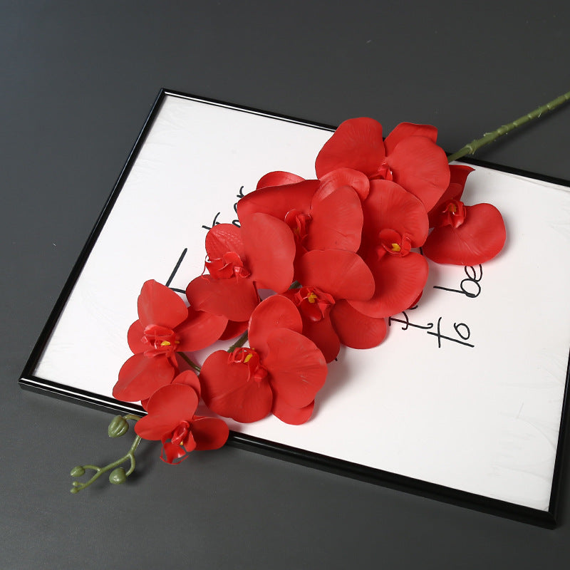 Faux Orchid Flower Stem for Home Decor Display