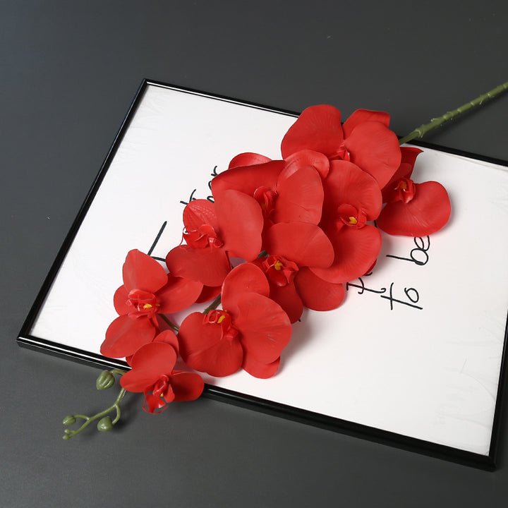 Faux Orchid Flower Stem for Home Decor Display