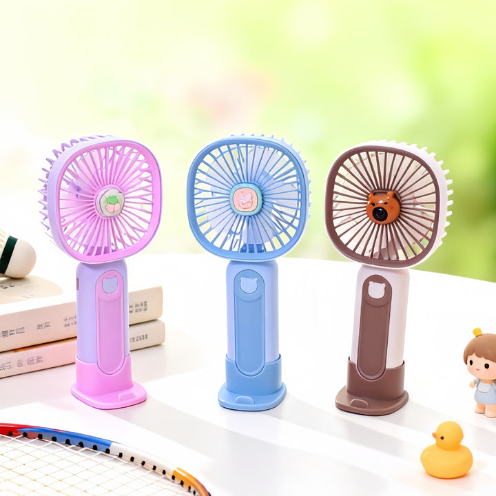 Women's Portable Hand Fan with USB Charging Function and Cute Design Kalsten