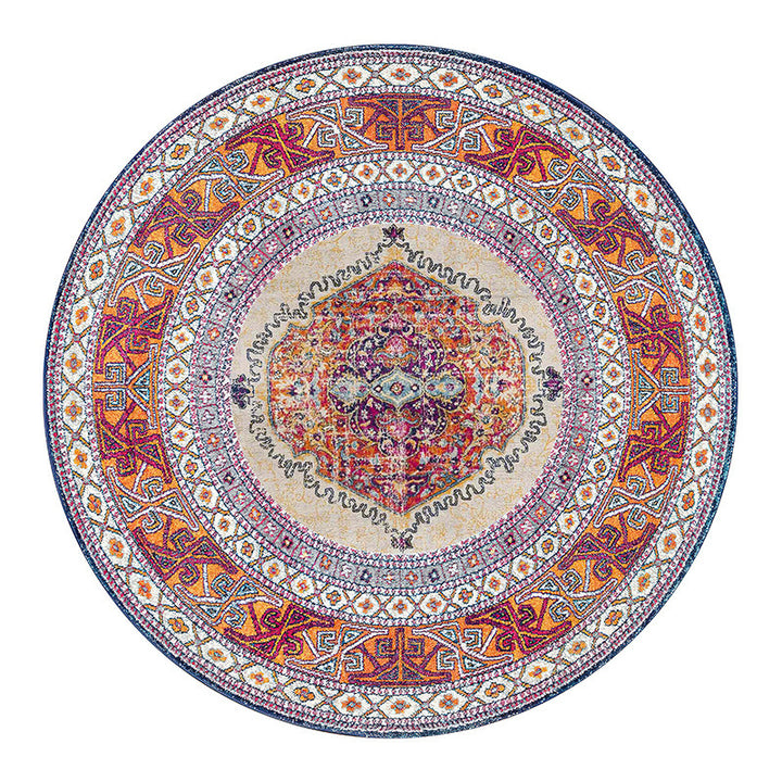 Vintage-Inspired Round Area Rug Kalsten