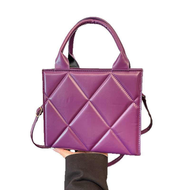 WoQuilted Faux Leather Handheld Tote Kalsten