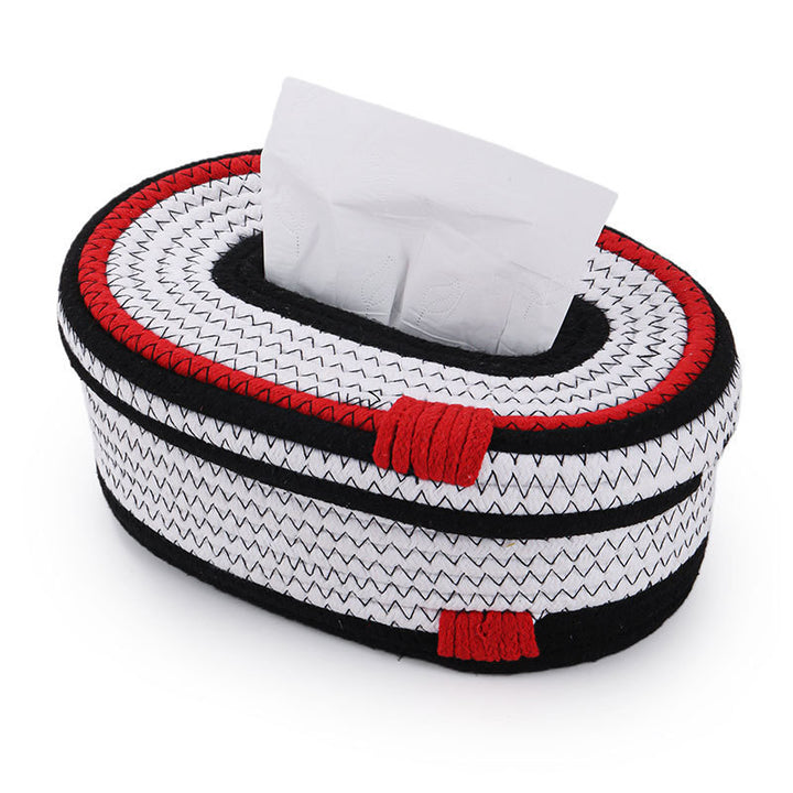 Elegant storage basket made of woven natural material Kalsten