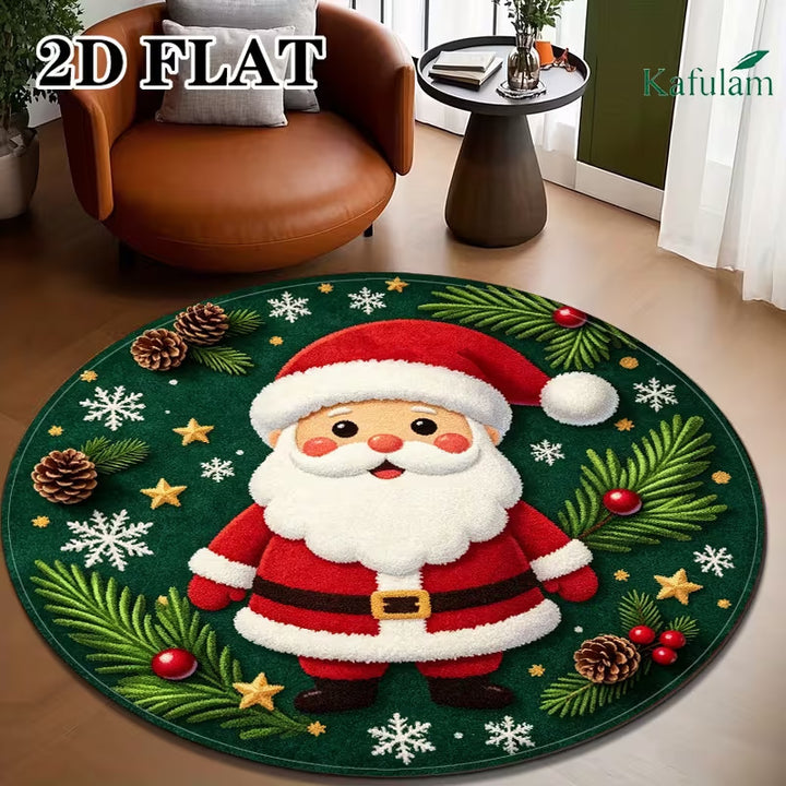 3D Christmas Theme Carpet