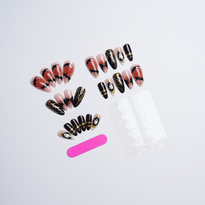 Halloween Artificial Nail Set with Creepy Designs Kalsten