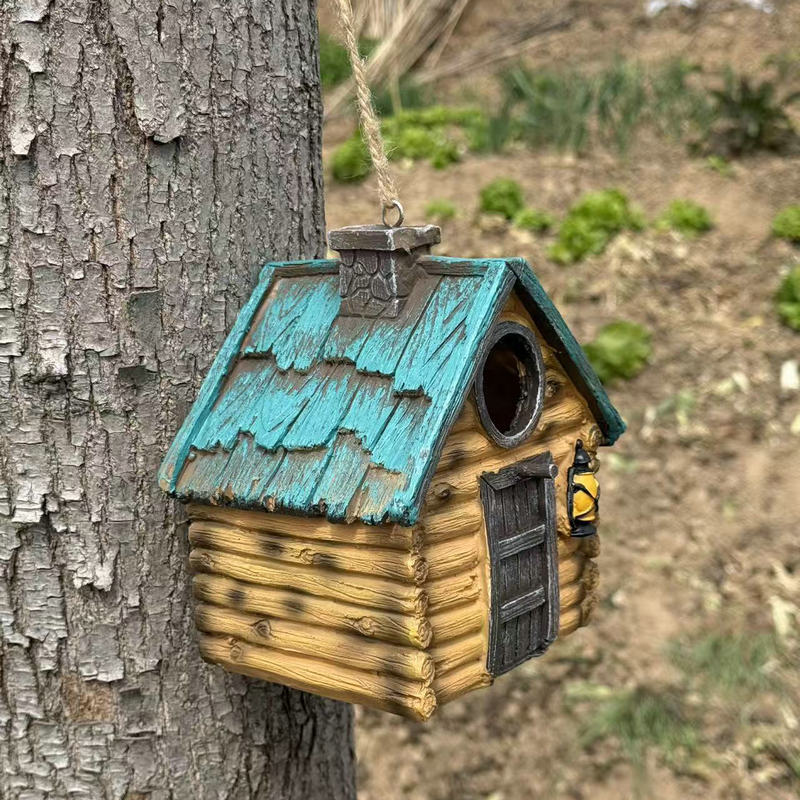 Decorative birdhouse in rustic construction style Kalsten