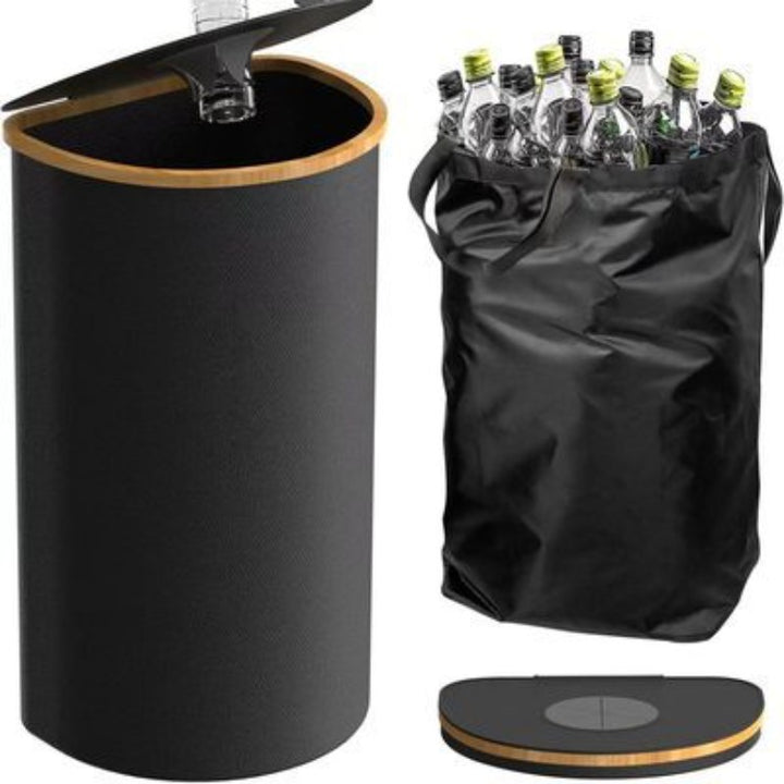 Multifunctional laundry storage box with bamboo lid Kalsten