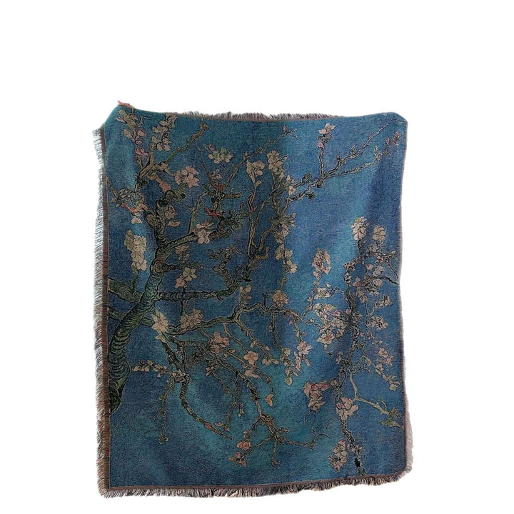 Artful Nature-Inspired Throw Blanket