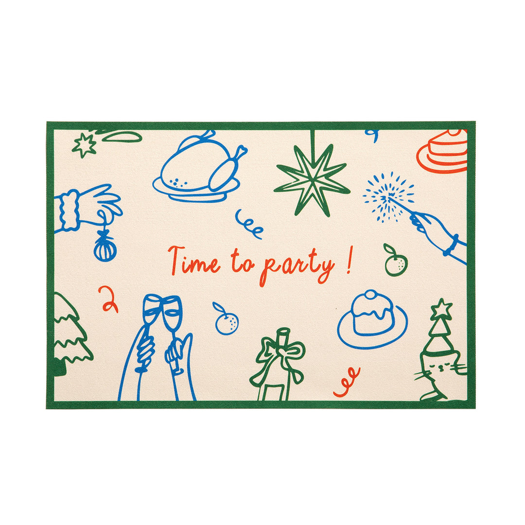 Children's Learning Placemat with Alphabet Print and Wipeable Surface Kalsten