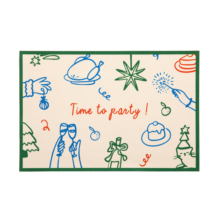 Children's Learning Placemat with Alphabet Print and Wipeable Surface Kalsten