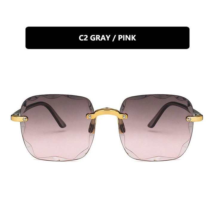 Women's trendy square sunglasses with luxurious metal frame Kalsten