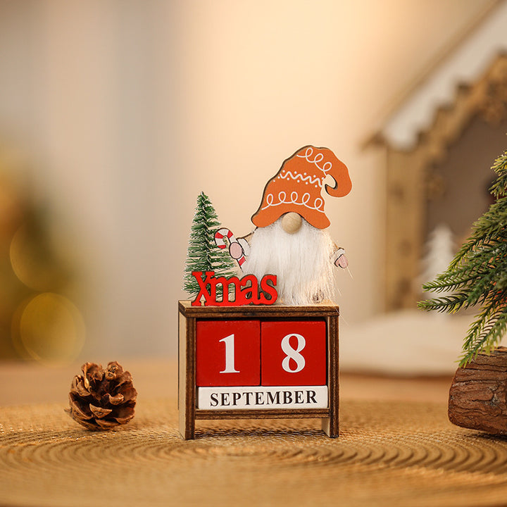 Decorative Christmas gnome with calendar Kalsten