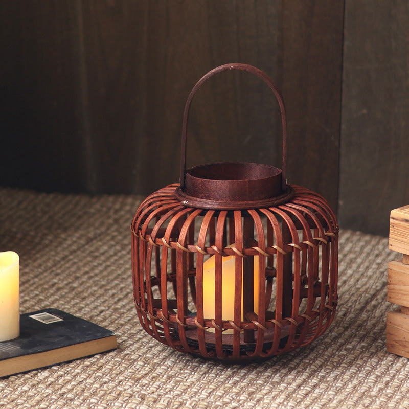 Elegant lantern made of braided material Kalsten