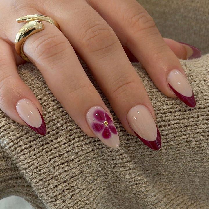 Elegant Floral Design Press-On Nails Kalsten