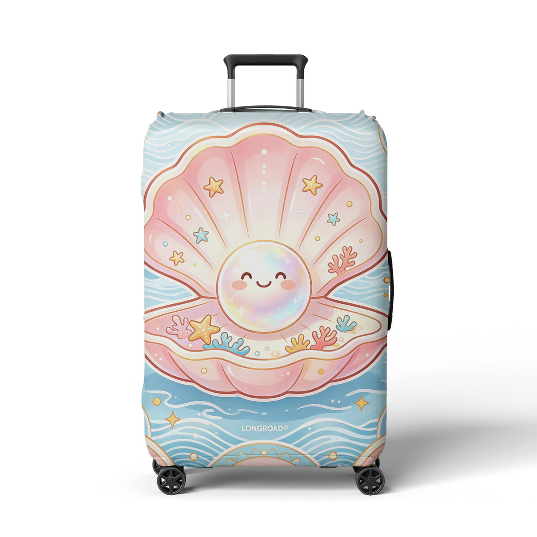 Women's suitcase cover with cheerful Kalsten  motif