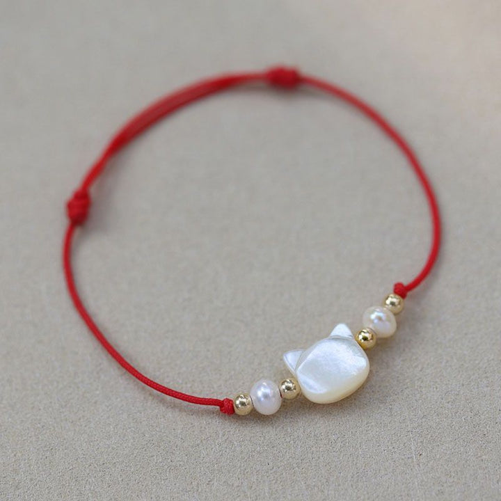 Adjustable Cat-Themed Charm Bracelet Kalsten