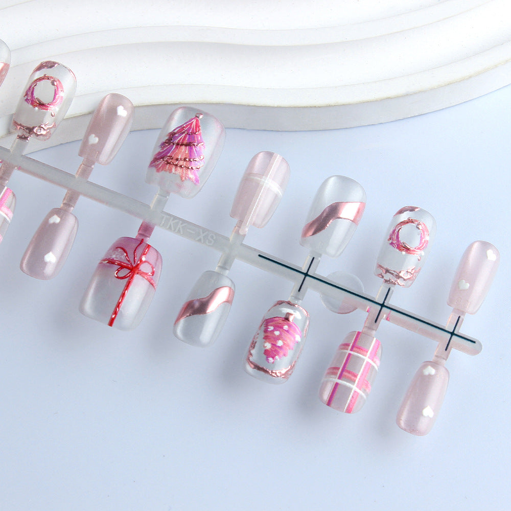 Decorative Holiday-Themed Press-On Nail Set Kalsten