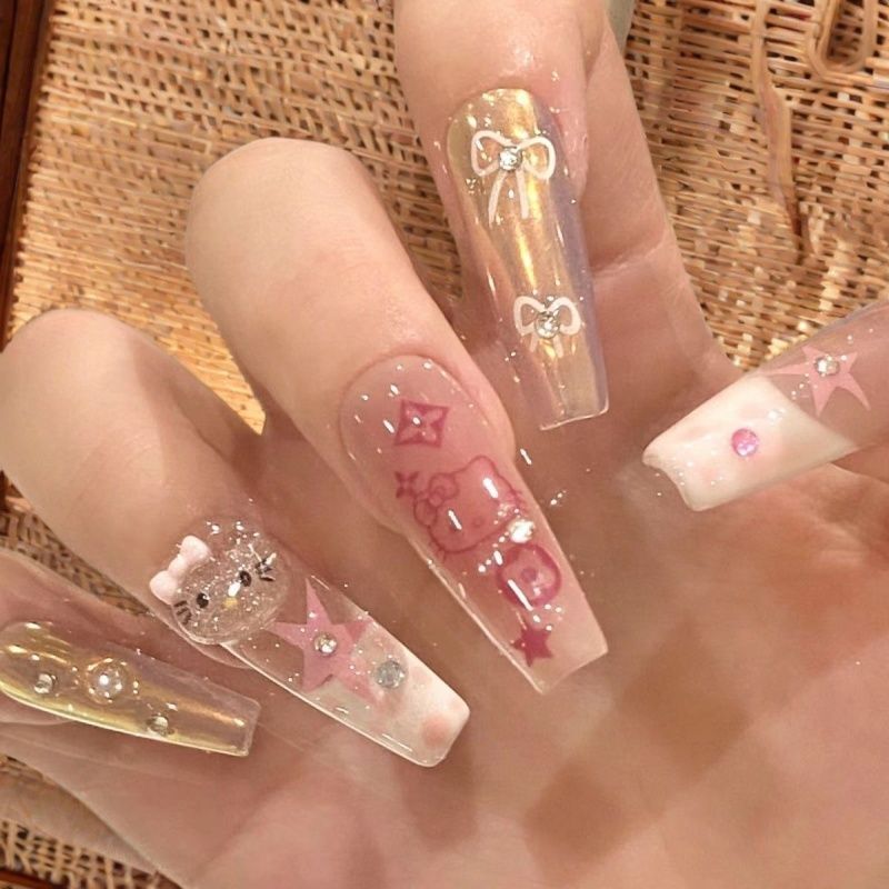 Artificial nails with special designs Kalsten