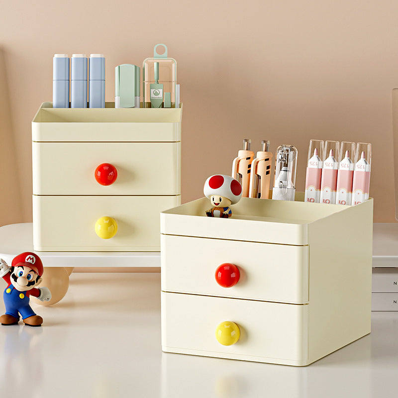 Stylish Two-Drawer Storage Organizer Kalsten