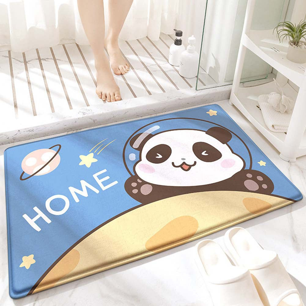 Playful Animal Design Bath Mat