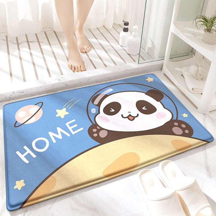 Playful Animal Design Bath Mat