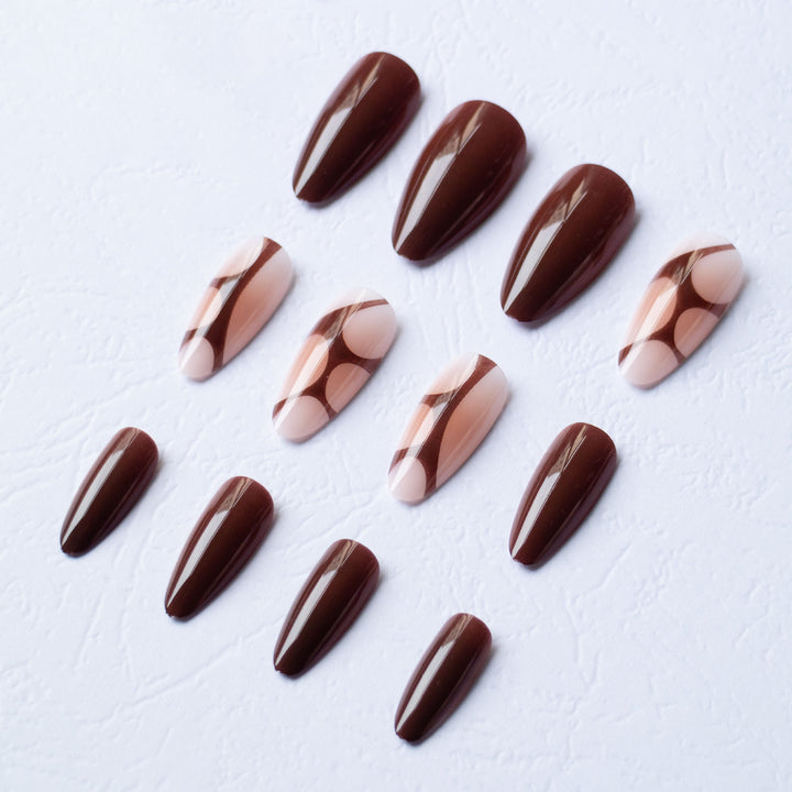 Artistic Almond-Shaped Nail Art Kit