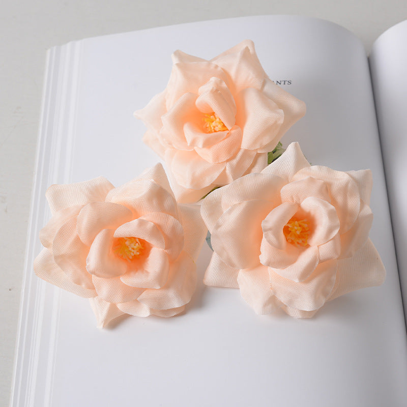 Elegant Fabric Flower Hair Clusters