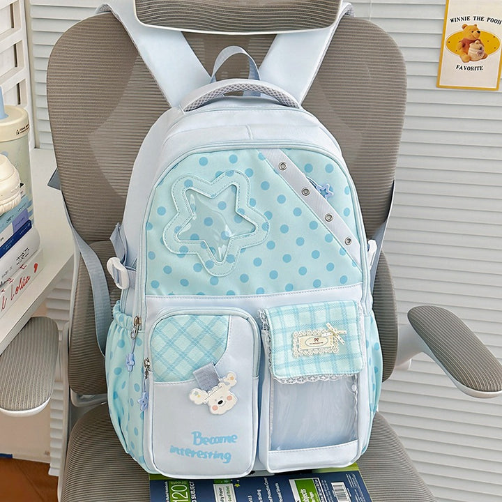 Cute Polka Dot Character Backpack Kalsten