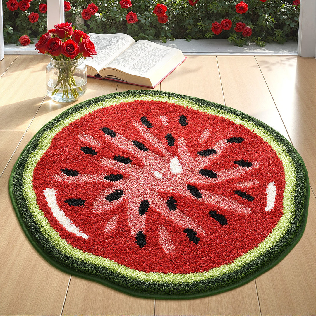 Decorative Lemon Shaped Rug for Home Decor