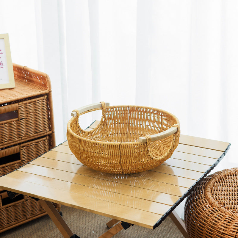 Decorative Woven Living Room Basket Kalsten