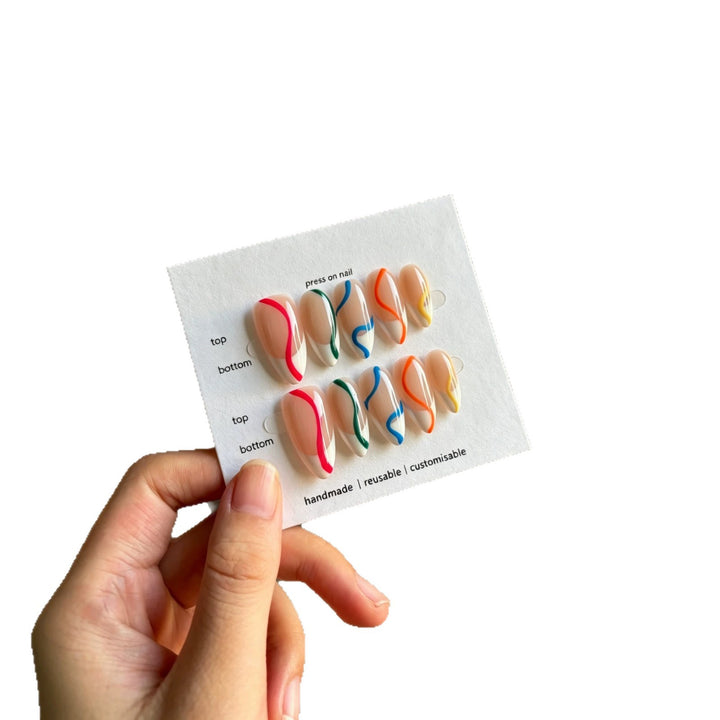 Artistic Customizable Press-On Nail Set