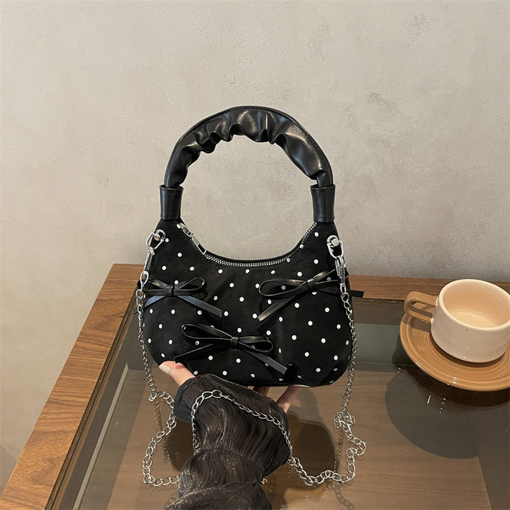 Stylish Polka Dot Mini Handbag