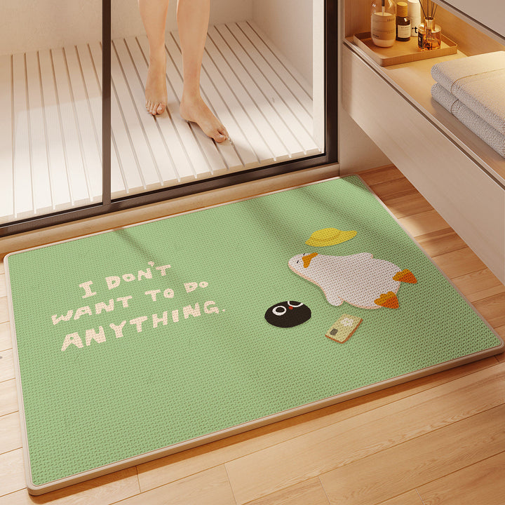 Fun-Themed Absorbent Bath Mat