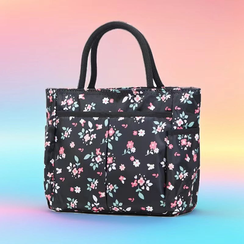 Multi-Pocket Candy Print Tote Bag Kalsten