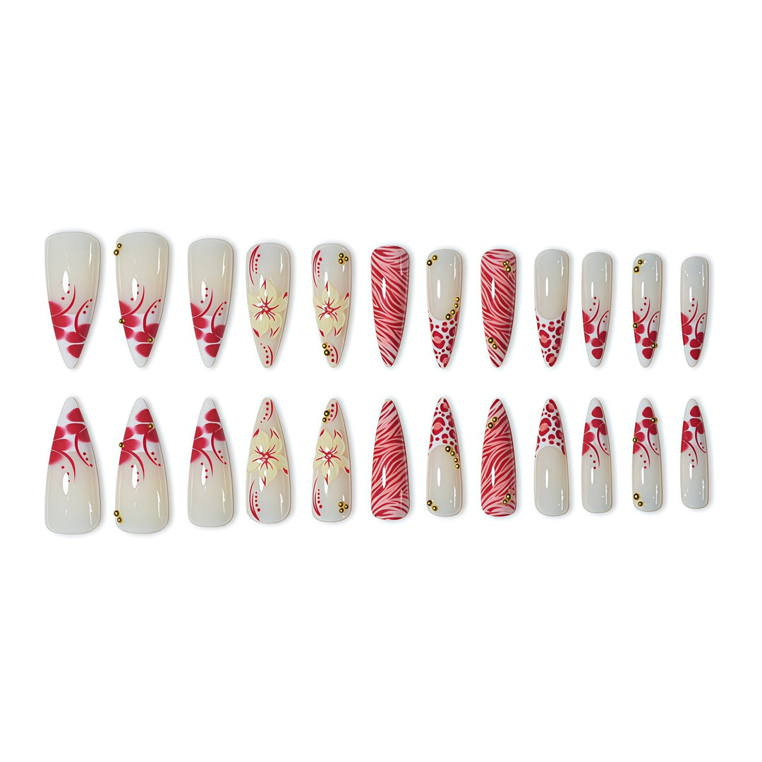 Artistic Stiletto Nail Art Kalsten