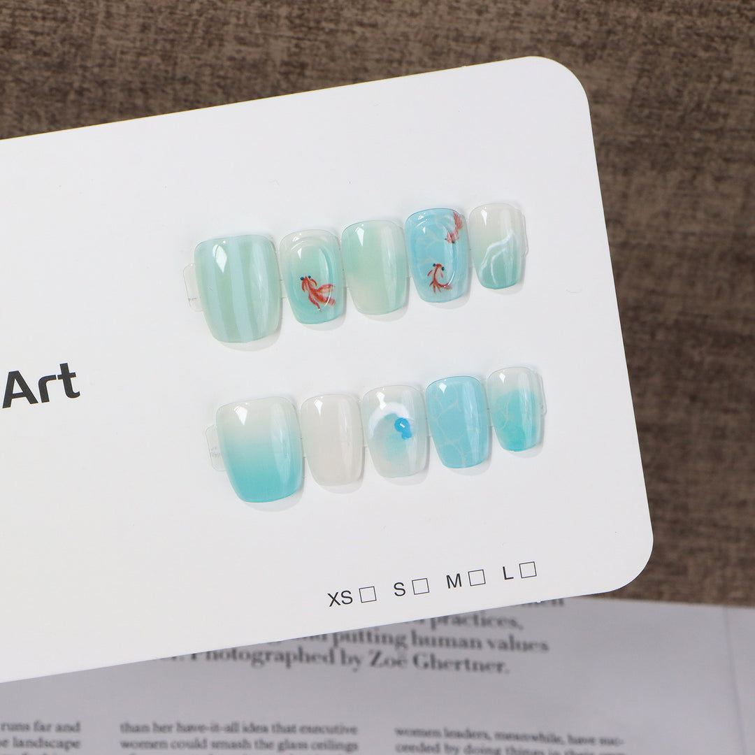 Ocean-Inspired Nail Art Set Kalsten